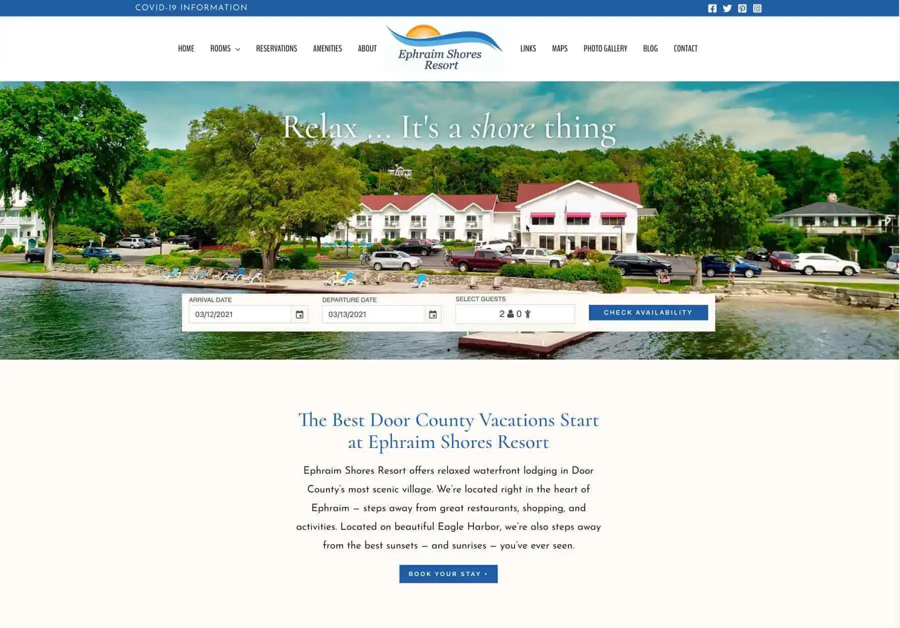 Ephraim Shores new website 2021