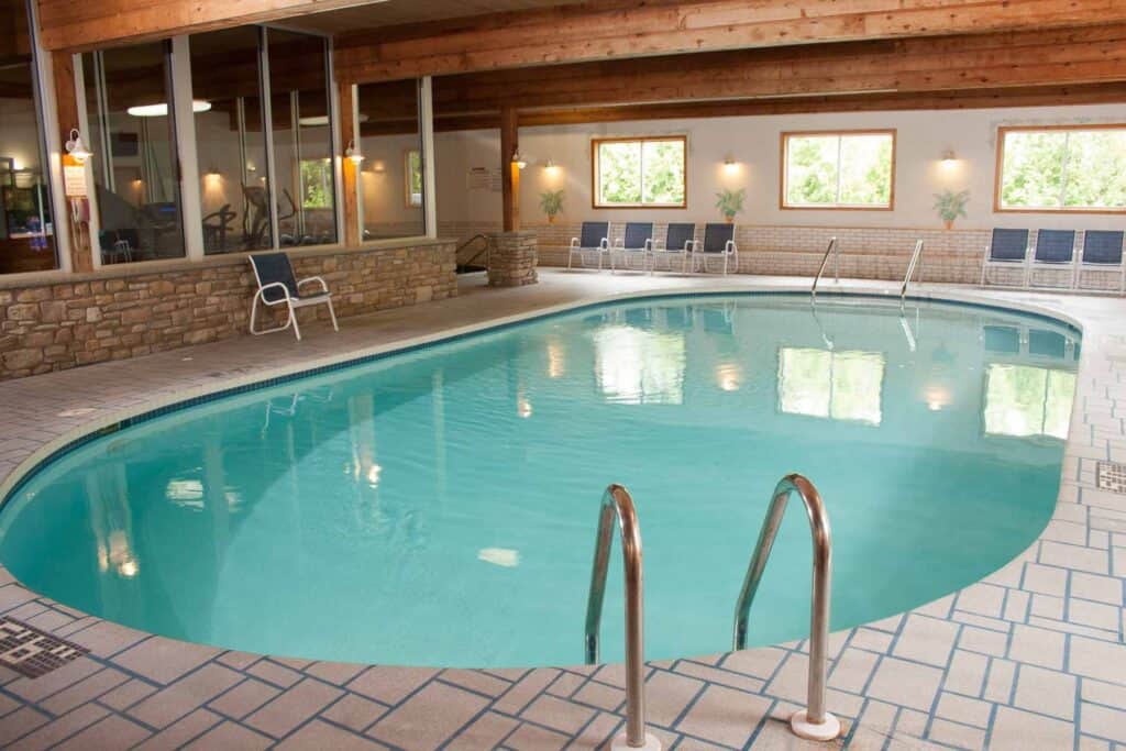 Indoor pool at Ephraim Shores