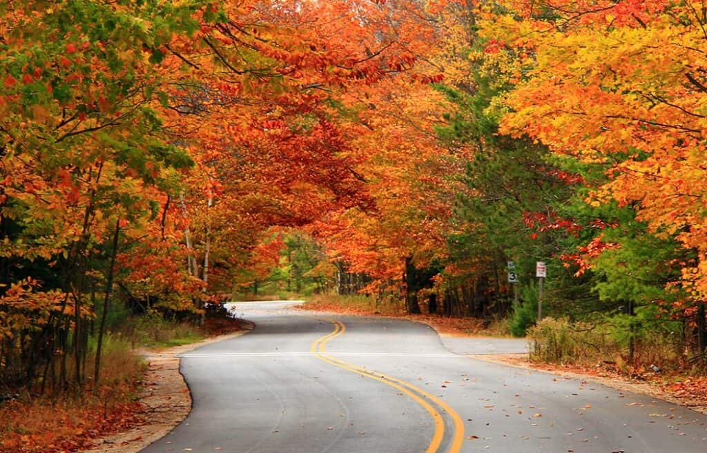 Ephraim Shores Door County peak fall colors