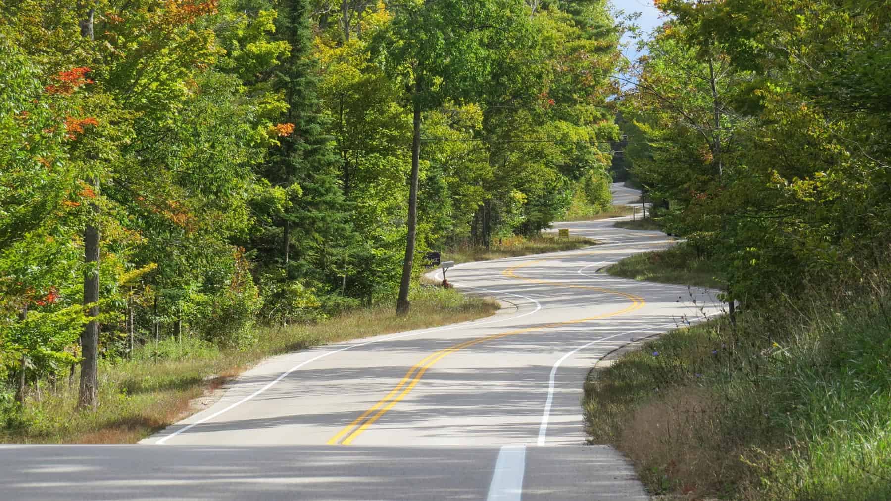 Ephraim Shores biking in door county