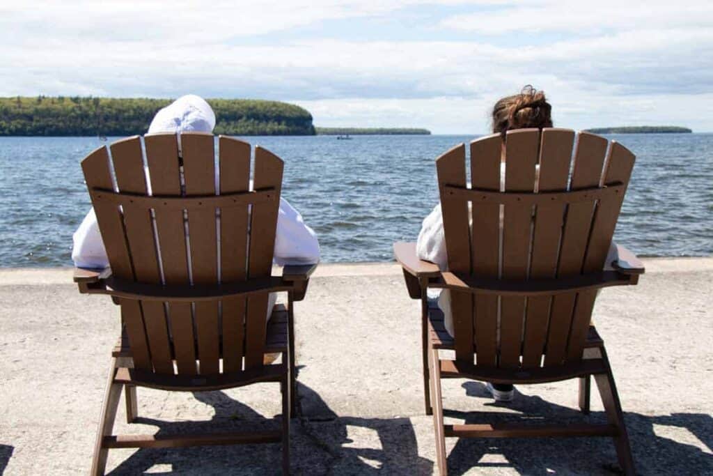 Ephraim Shores is a Door county hotel on the water